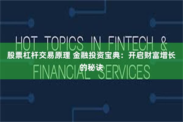 股票杠杆交易原理 金融投资宝典：开启财富增长的秘诀