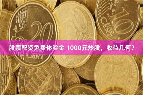股票配资免费体验金 1000元炒股，收益几何？