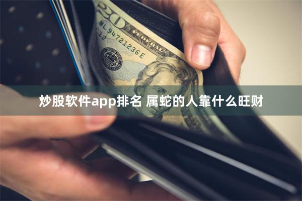 炒股软件app排名 属蛇的人靠什么旺财