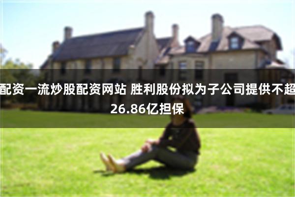 配资一流炒股配资网站 胜利股份拟为子公司提供不超26.86亿担保