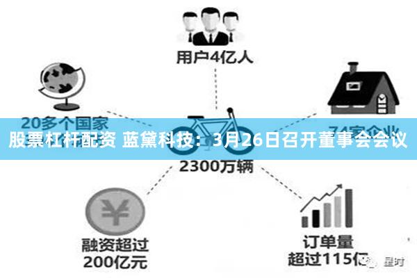 股票杠杆配资 蓝黛科技：3月26日召开董事会会议
