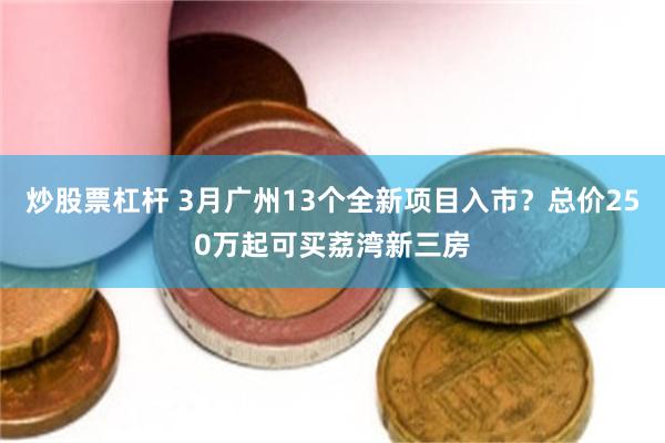 炒股票杠杆 3月广州13个全新项目入市？总价250万起可买荔湾新三房