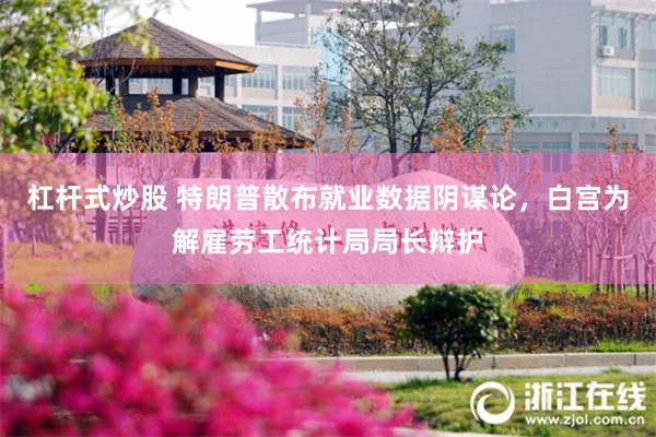 杠杆式炒股 特朗普散布就业数据阴谋论，白宫为解雇劳工统计局局长辩护