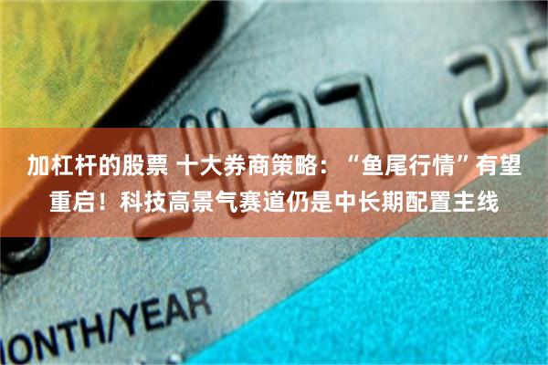 加杠杆的股票 十大券商策略：“鱼尾行情”有望重启！科技高景气赛道仍是中长期配置主线