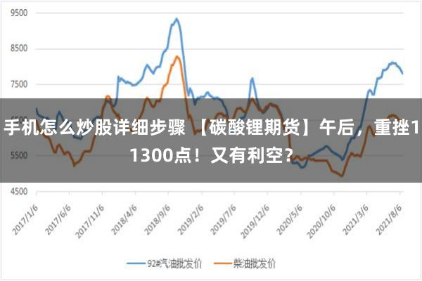 手机怎么炒股详细步骤 【碳酸锂期货】午后，重挫11300点！又有利空？