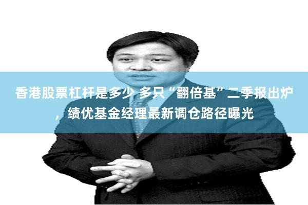 香港股票杠杆是多少 多只“翻倍基”二季报出炉，绩优基金经理最新调仓路径曝光