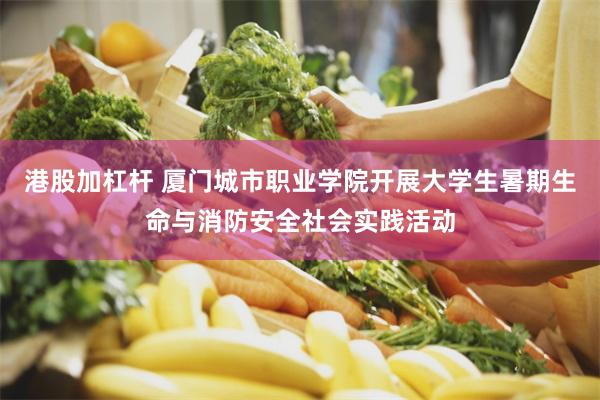 港股加杠杆 厦门城市职业学院开展大学生暑期生命与消防安全社会实践活动
