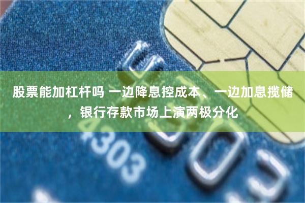 股票能加杠杆吗 一边降息控成本、一边加息揽储，银行存款市场上演两极分化