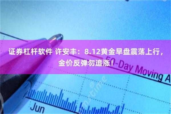 证券杠杆软件 许安丰：8.12黄金早盘震荡上行，金价反弹勿追涨！