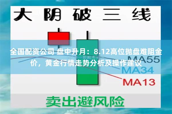 全国配资公司 盘中升月：8.12高位抛盘难阻金价，黄金行情走势分析及操作建议