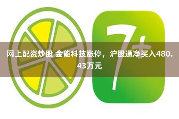 网上配资炒股 金能科技涨停，沪股通净买入480.43万元