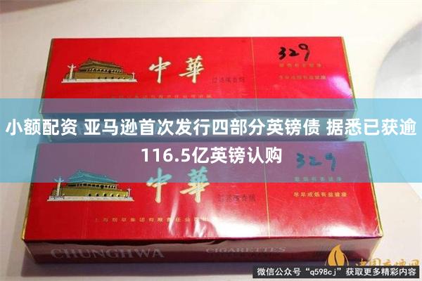 小额配资 亚马逊首次发行四部分英镑债 据悉已获逾116.5亿英镑认购